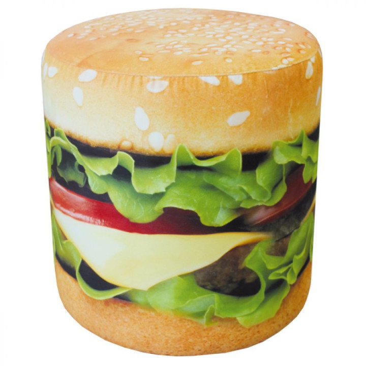 «Гамбургер» Пуф с принтом 420*420*480 мм